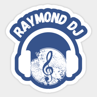 Graphic Raymond DJ Music Lover Sticker